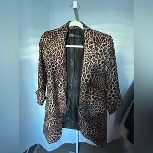 Zara Animal Print Women's Blazer